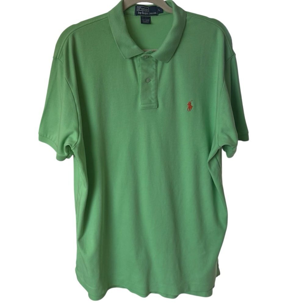 Polo by Ralph Lauren Neon Green Orange Pony